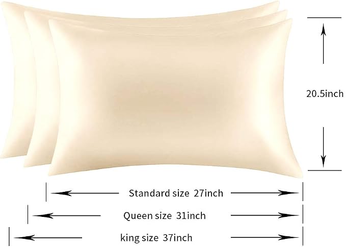 Jocoku 100% Mulberry Silk Pillowcases Set of 2 - Image 4