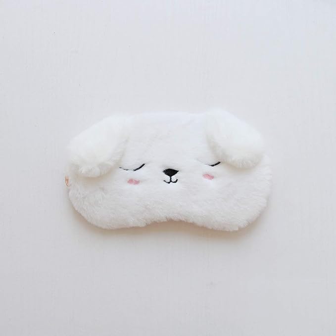 Shinywear 2 Pcs Cute Sleepping Eyemask Black Cat & White Dog Animal Cartoon - Image 7