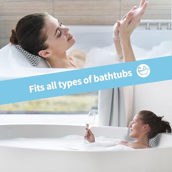 Luxury Bath Pillows for Tub, Slip Resistant Waterproof Bath Pillows for Tub - Image 6