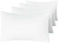 MINIPANDA White Pillow Cases Standard Size Set of 4 by Unknown