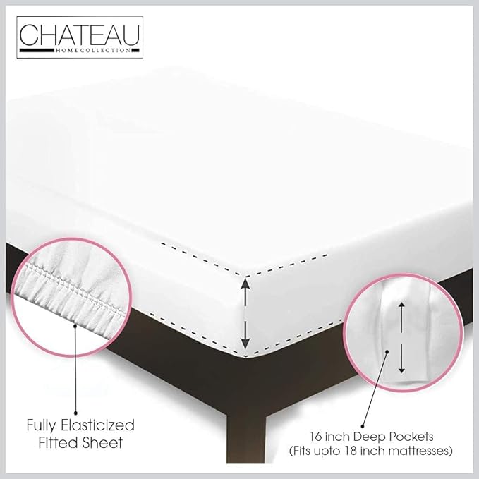 100% Egyptian Cotton Sheets California King Size, 800TC Breathable Bed Sheet Set - Image 5