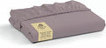 Linen Home 100% Cotton Percale Weave Fitted Sheet, Queen Size, Prelude Purple by LINENHOME