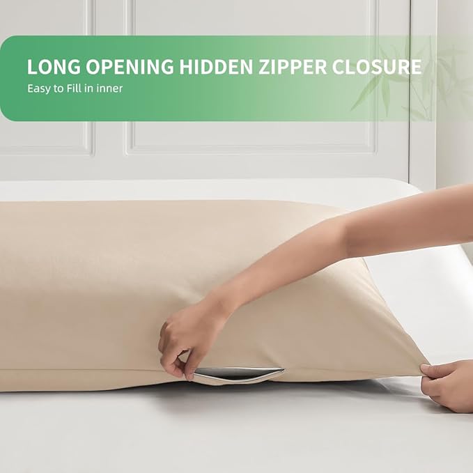 Body Pillowcase, Cooling Viscose from Bamboo Pillow Cover - Image 6