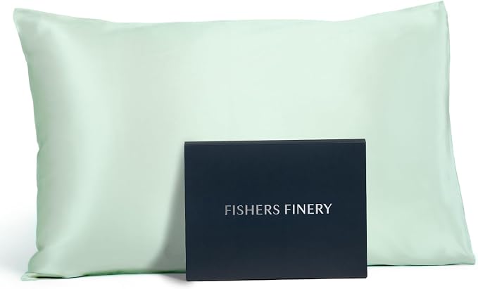 Fishers Finery 25mm 100% Pure Mulberry Silk Pillowcase by FishersFinery