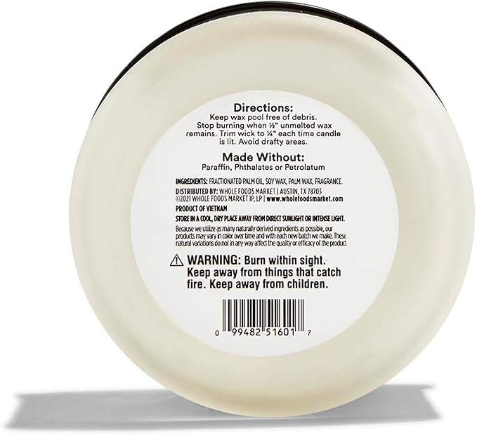 365 by Whole Foods Market, Scented Candle, Palo Santo & Rosewood, 40 Hour Burn - Image 2