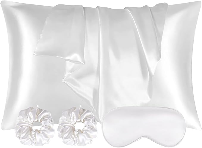 AUAUY 2 Pack Satin Silk Pillowcase, 19.69x29.53inches Silk Pillowcases by AUAUY