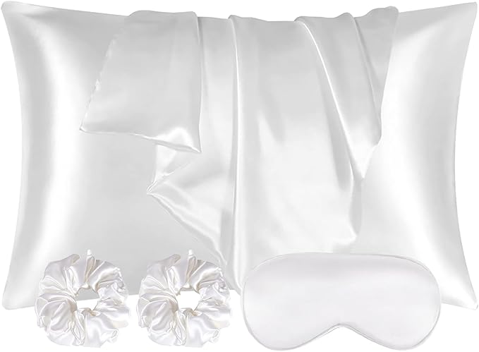 AUAUY 2 Pack Satin Silk Pillowcase, 15.75x31.50inches Silk Pillowcases by AUAUY