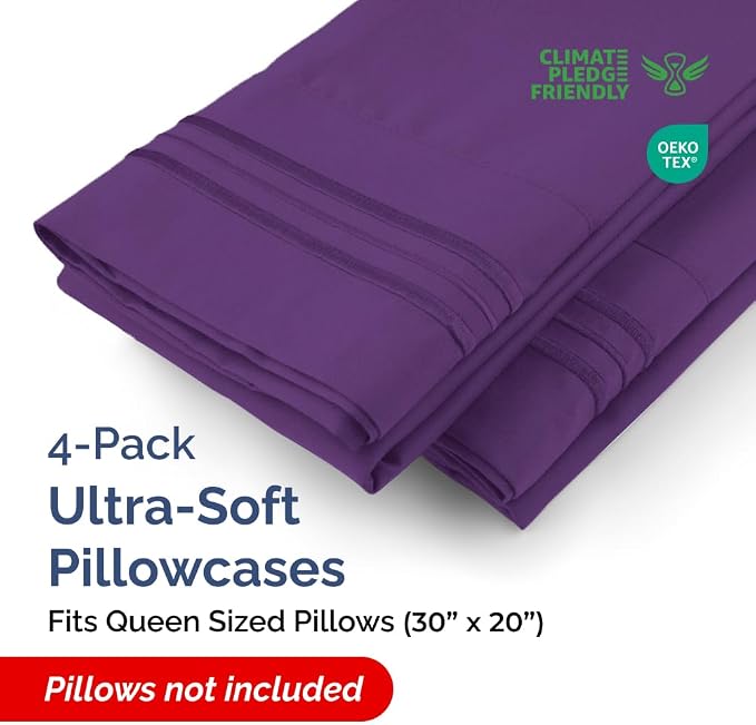 Queen Pillow Cases Set of 4 - Image 2