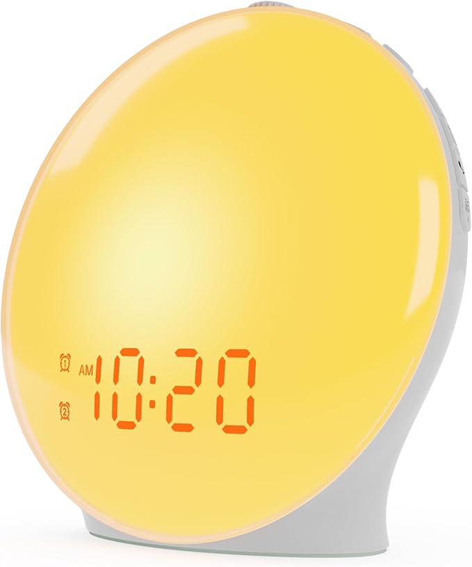 Wake Up Light Sunrise Alarm Clock by JALL