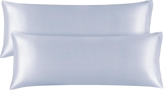 BEDELITE Satin Body Pillow Cover 2 Pack, Super Soft and Cooling Body Pillow by BEDELITE