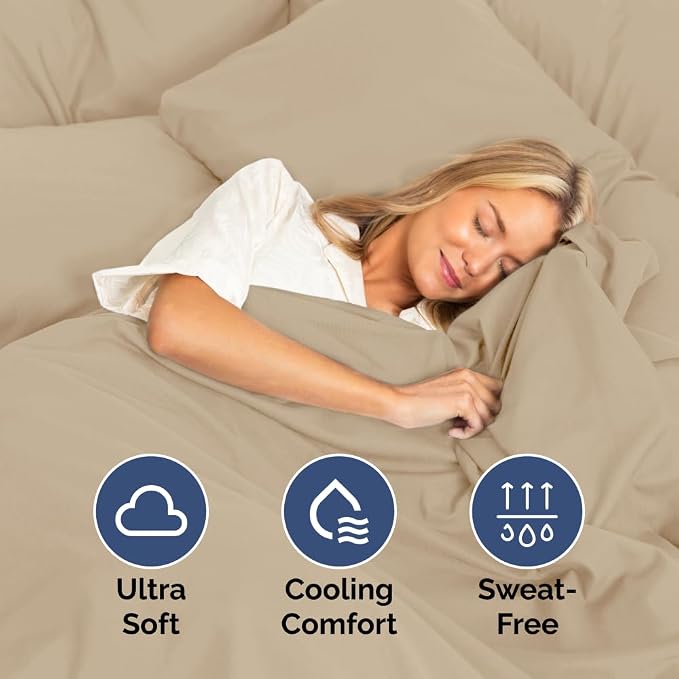 Extra Deep King 400 Thread Count Cotton Fitted Sheet - Image 3