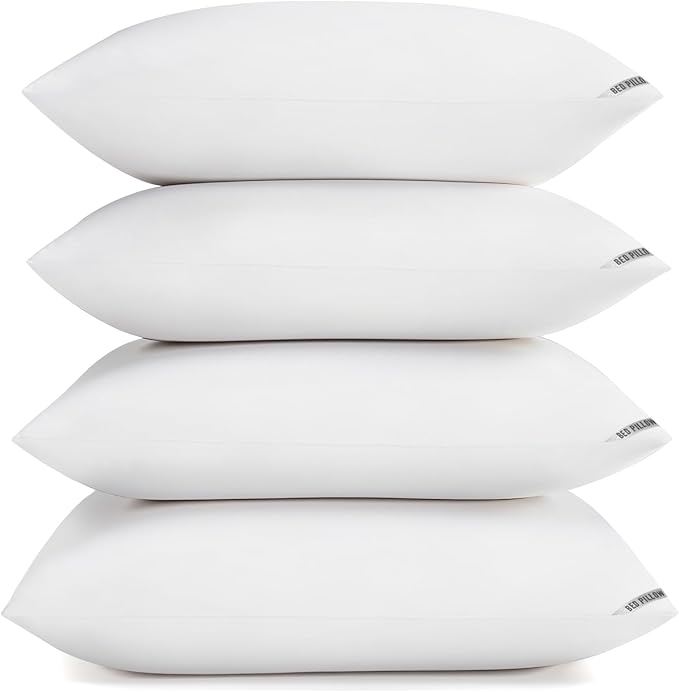 Piwaal Luxury Hotel Pillows for Sleeping 4 Pack, Bed Pillows Queen Size Set of 4 by Home