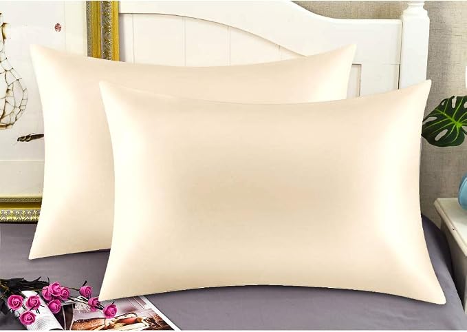 Jocoku 100% Mulberry Silk Pillowcases Set of 2 - Image 5