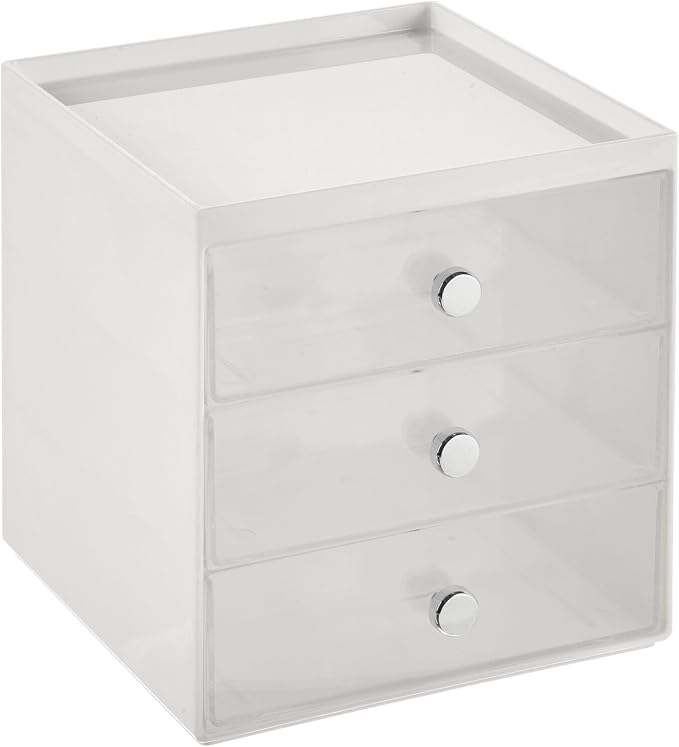 mDesign Plastic 3 Drawer Organizer - Image 7