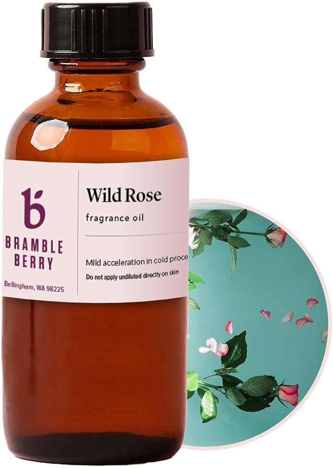 Bramble Berry Wild Rose Fragrance Oil 2 oz | Classic Romantic Floral Scent by BrambleBerry