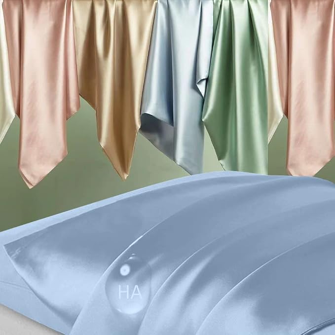 Silk Pillowcase for Hair and Skin, Mulberry Silk Pillow Cases Standard Size - Image 2