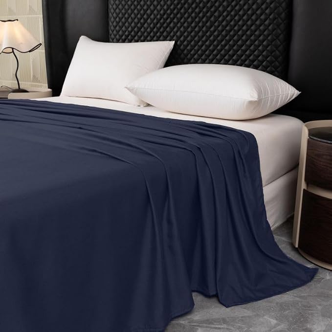 Microfiber Queen Bedding Flat Sheet, Ultra Soft and Wrinkle, Stain Resistant - Image 4