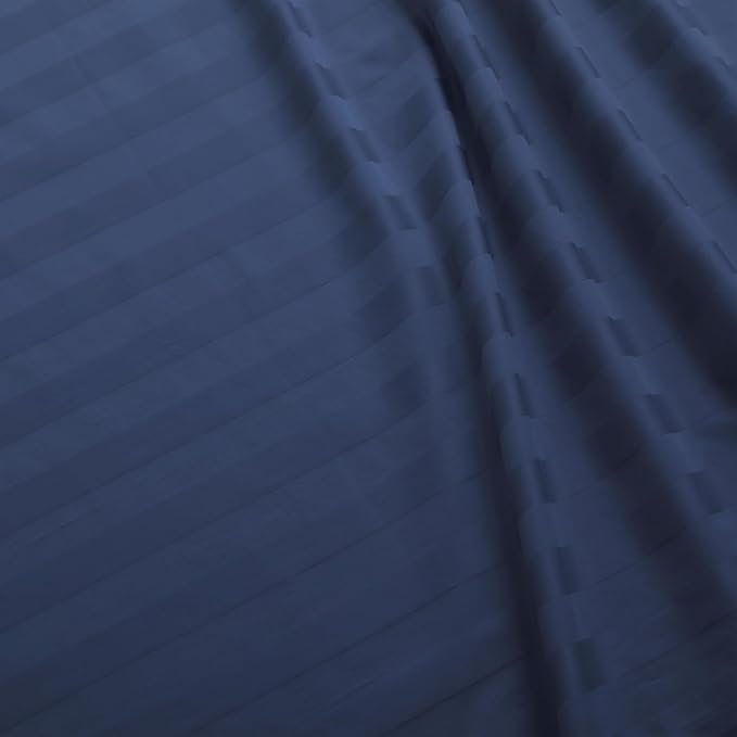 Flat Sheet Only Cal King Size, 400 TC 100% Egyptian Cotton Flat Sheet Striped - Image 3