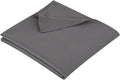 Queen Flat Sheet Only， 90x102Inch Dark Gray by Hotella