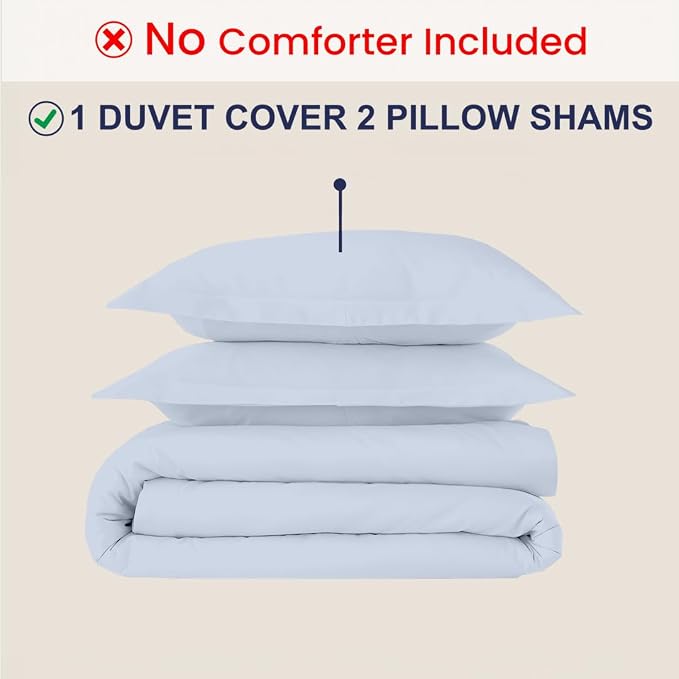 Kotton Culture 3 Pc 120"x120" Duvet Cover Set Super King Plus/Super Oversize - Image 2