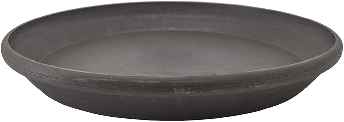 PSW Pot Collection AP35DC 14-inch Plastic/Stone/Wood Composite Plant Saucer by PSW