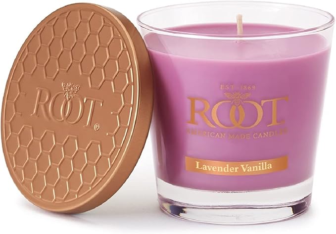 Root Candles Scented Candles Honeycomb Veriglass Premium Handcrafted Beeswax by RootCandles