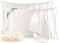 THXSILK Set of 2 100% Pure Mulberry Silk Pillowcases by THXSILK