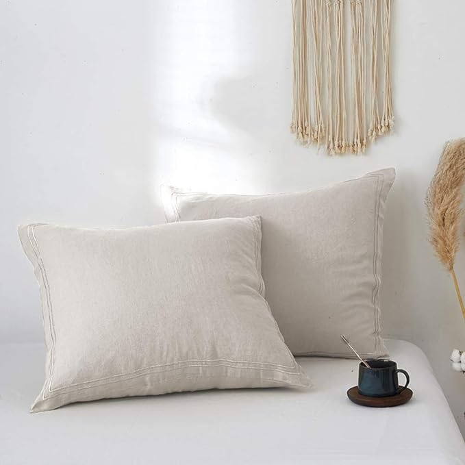 Simple&Opulence 100% French Linen Euro Shams by SimpleOpulence