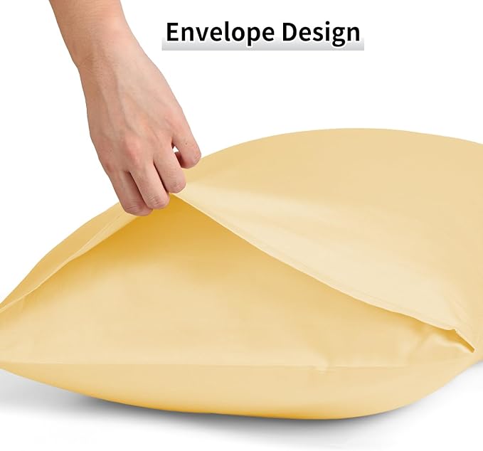 Warmstar Cotton Pillow Cases King Size Set of 2, 600 Thread Count Pillowcases - Image 5