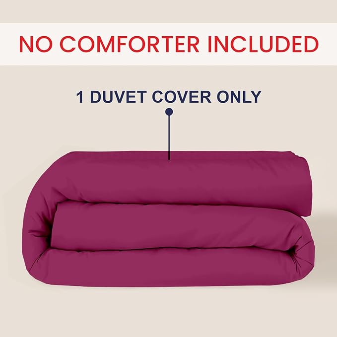Kotton Culture 1 Pc 120" x 98" Duvet Cover Oversized King 100% Egyptian Cotton - Image 2