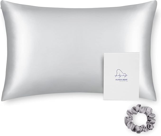 ALASKA BEAR 100% Pure Mulberry Silk Pillowcase by ALASKABEAR