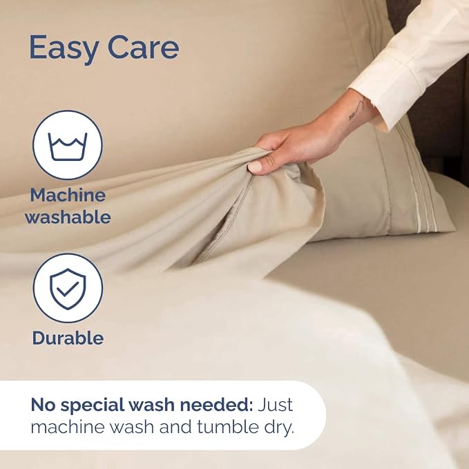 Flex Top Split Head King 4 Piece Sheet Set - Image 8