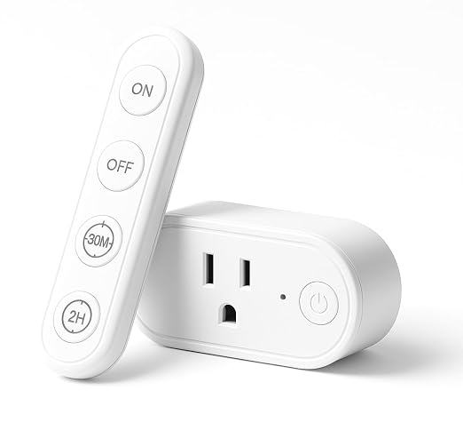 Remote Control Timer Outlet: Dual Gear Countdown by LoraTap