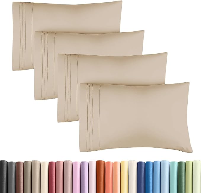 King Standard Pillow Cases Set of 4 by CGKUnlimited