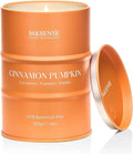 M&SENSE Cinnamon Pumpkin Scented Candles Christmas Decor, Natural Non Toxic by MSENSE