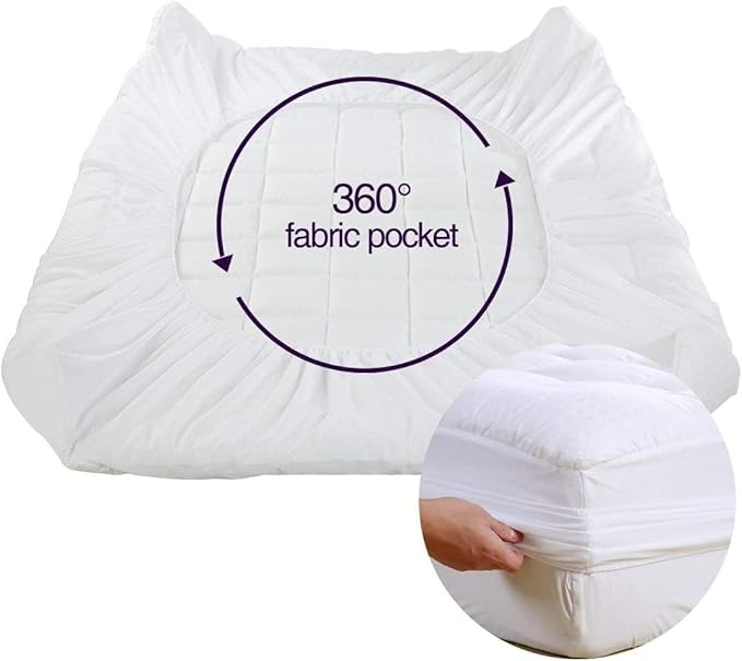EASELAND Twin XL Mattress Pad Pillow Top Quilted Fitted Mattress - Image 5