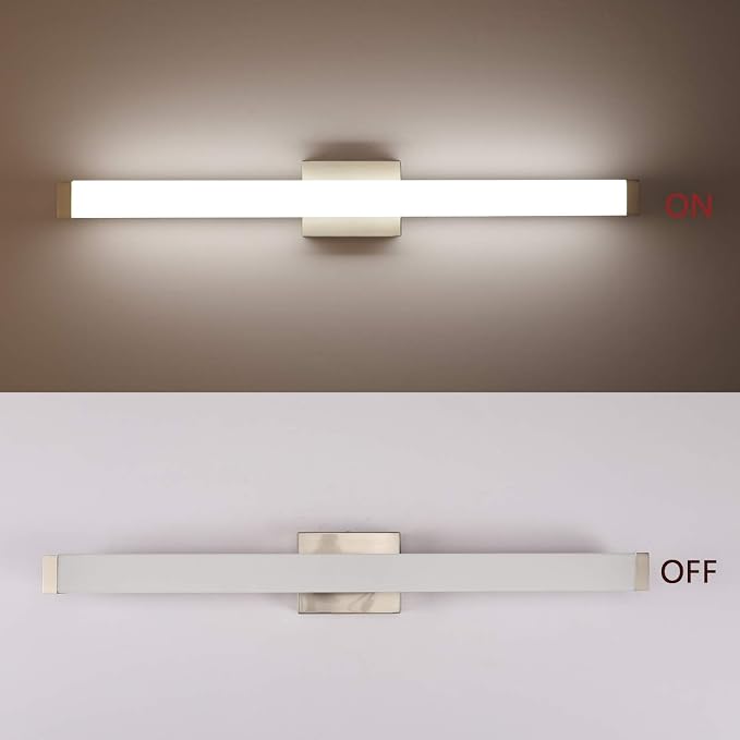 40 Inch Brushed Nickel LED Bathroom Vanity Light, 24W 4000K Natural White - Image 4