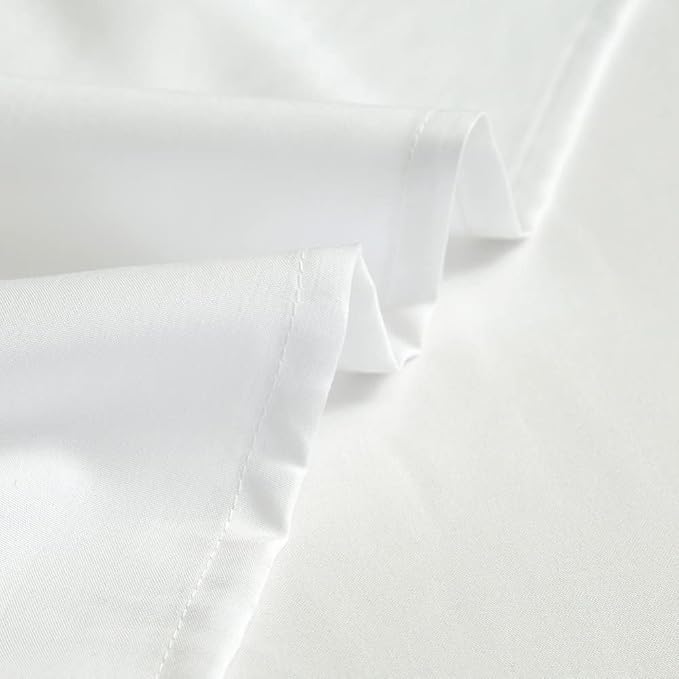Microfiber Queen Bedding Flat Sheet, Ultra Soft and Wrinkle, Stain Resistant - Image 3