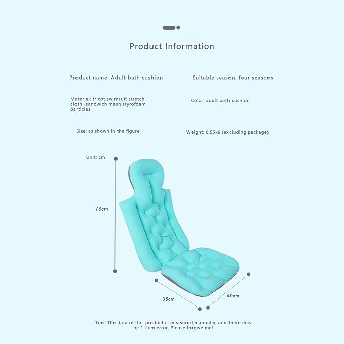 Full Body Bath Pillow, Bath Pillows - Image 6