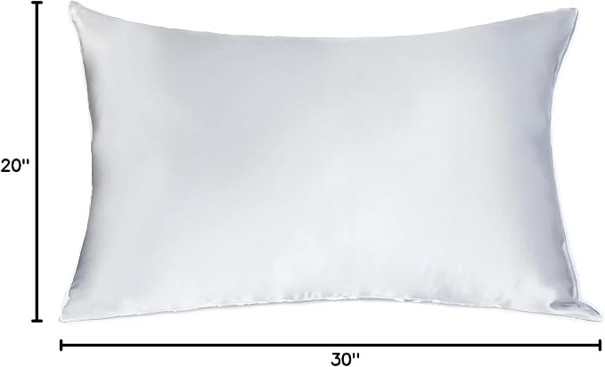 MANSPHIL Gray Queen 6A Mulberry Silk Pillowcase - Image 8