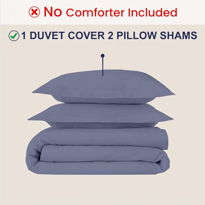 Kotton Culture 3 Pc Duvet Cover King Size Set-100% Egyptian Cotton 600 Thread - Image 2