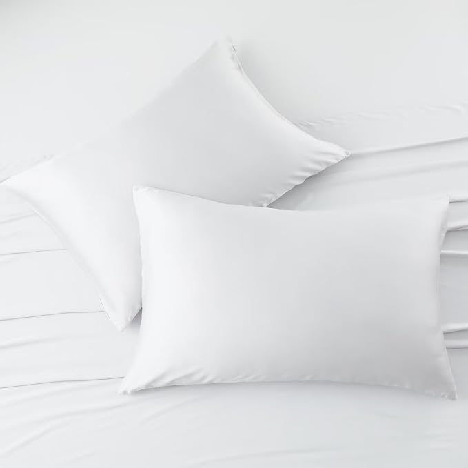 4 Pack Cooling Pillow Cases, Viscose Derived from Bamboo Pillow Protectors King - Image 7