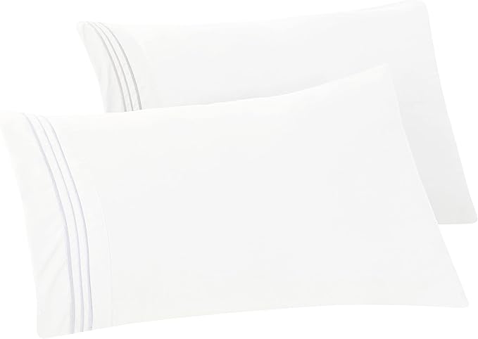 Elegant Comfort Solid Pillowcases 1500 Premium Hotel Quality Microfiber by ELEGANTCOMFORT