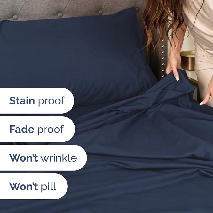 Flex Top Split Head King 4 Piece Sheet Set - Image 6