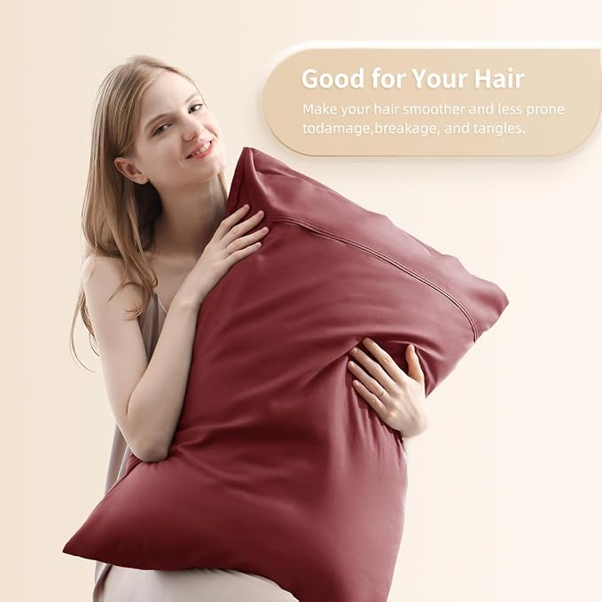 Queen Pillowcases, Cooling Viscose from Bamboo Pillow Covers - Image 2
