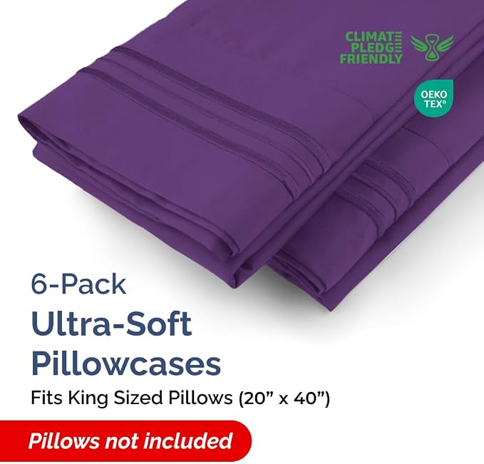 King Pillow Cases Set of 6 - Image 2