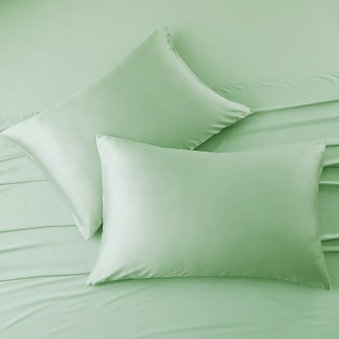 4 Pack Cooling Pillow Cases, Viscose Derived from Bamboo Pillow Protectors King - Image 5