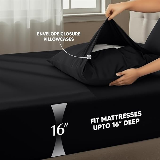 Utopia Bedding King Size Sheet Set – 4 Piece Bed Sheets, Soft and Breathable - Image 4