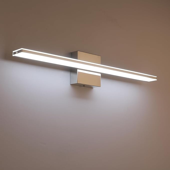 Chrome Bathroom Light Fixtures 24 Inch Bath Wall Lighting IP44 14W Vanity Lamp - Image 3