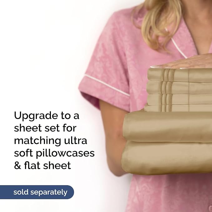 Extra Deep California King 400 Thread Count Cotton Fitted Sheet - Image 7